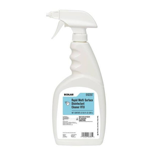 Ecolab Rapid Multi Surface Disinfectant Cleaner Rtu - 6-32 Fl Oz 