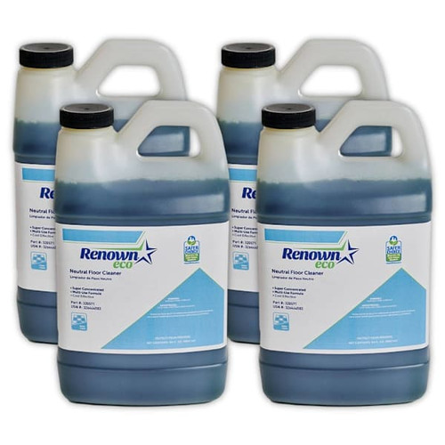 Renown Eco Neutral Floor Cleaner, EPA Certified, 64 Oz, Case Of 4
