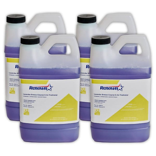Renown Lavender Breeze Cleaner & Air Freshener, 64 Oz, Case Of 4