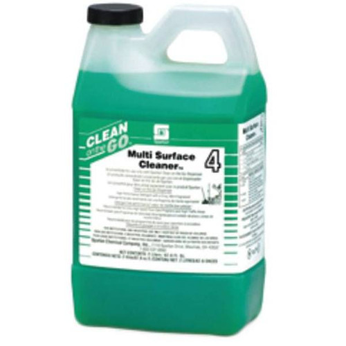 Spartan Multi Surface Cleaner 4, Mint Scent, 2l, Case Of 4