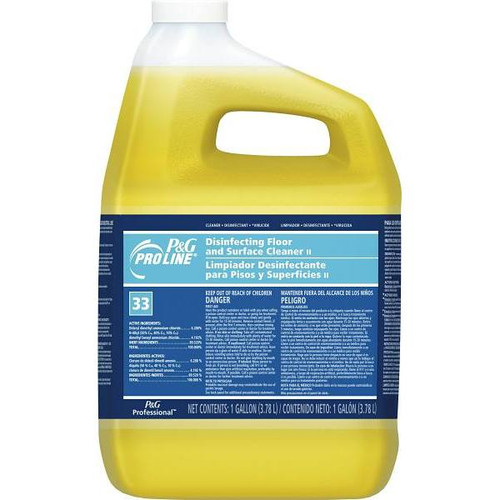 Proline Disinfecting Floor And Multi-Surface Cleaner, Closed Loop, 1 Gal, Case Of 4