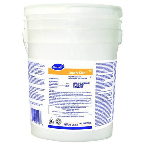 Diversey Liqu-A-Klor Liquid Bactericide Sanitizer 640 Ounce