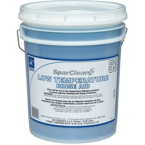 Spartan Sparclean Low Temperature Rinse Aid, 5 Gal.