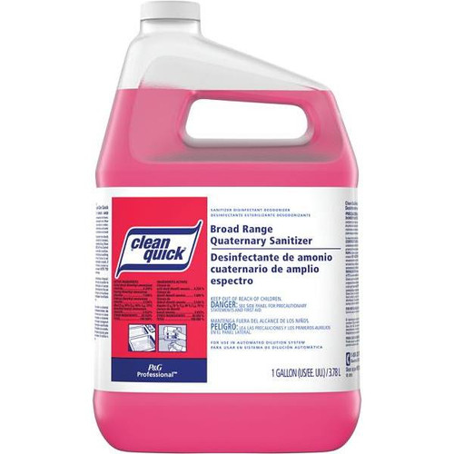 Clean Quick Broad Range Quaternary Sanitizer Closed Loop, 1 Gal, Case Of 3