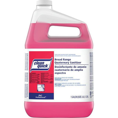 Clean Quick Broad Range Quaternary Sanitizer, 1 Gal, Case Of 3
