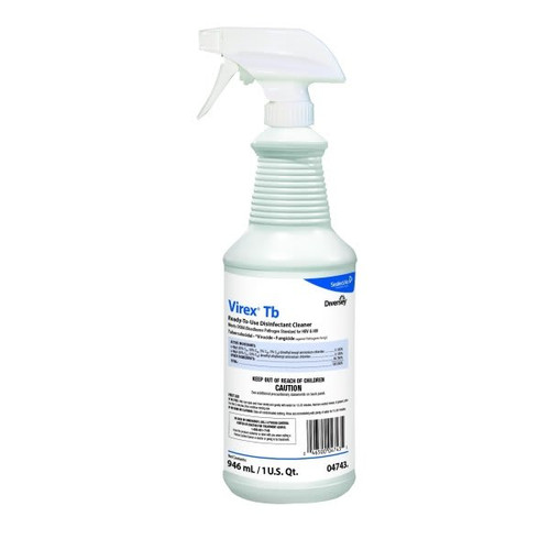 Diversey Virex 1 Quart Lemon Disinfectant Cleaner Case Of 12
