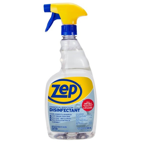 Zep 32 Oz Commercial 5 Second Quick Clean Disinfectant Spray (12-Carton)