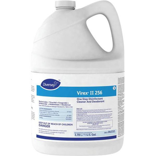 Virex II 256 Germicidal Disinfectant Cleaner, 1 Gal, Case Of 4