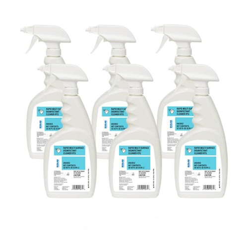 Ecolab Rapid Multi Surface Disinfectant Cleaner RTU 32 Fl Oz., Case Of 6