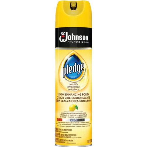 Pledge 14.2 Oz Beautify Lemon Aerosol Furniture Polish (6-Case)