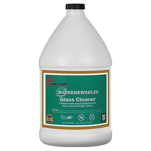 Skilcraft Cleaner, Glass, Concentrated, Bio Renewable, 1 Gallon