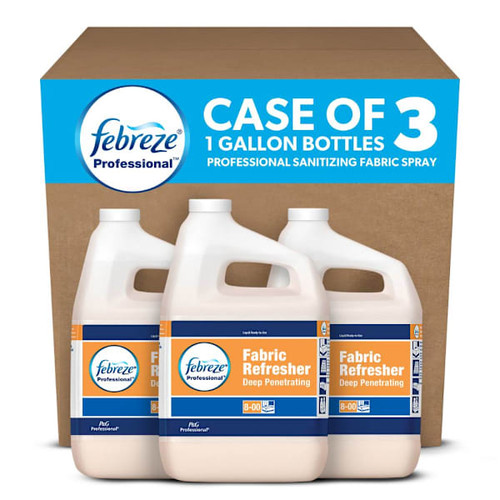 Febreze Professional Fabric Refresher Spray Refill, 1 Gal, Pack Of 3