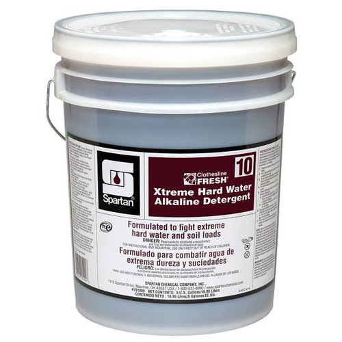 Spartan Clothesline Fresh, Xtreme Liquid Laundry Detergent 10, 5 Gal