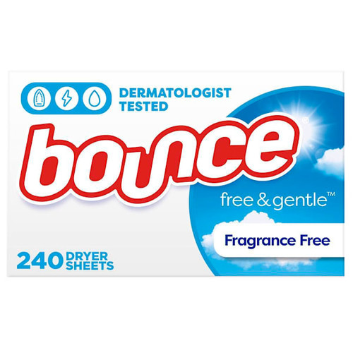 Bounce Free And Gentle Dryer Sheets, Package Of 240