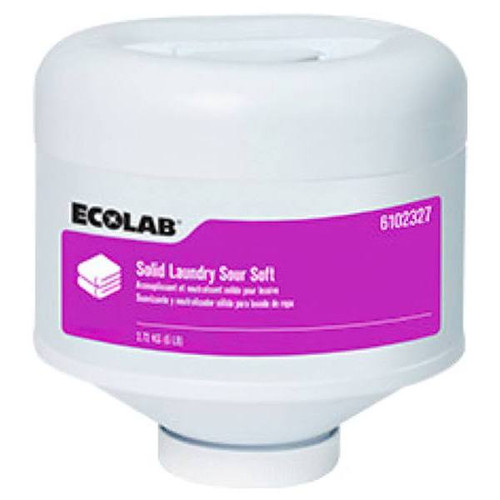 Ecolab Solid Laundry Sour Soft - 2-6 Lb 