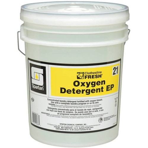 Spartan Clothesline Fresh, Oxygen Detergent Ep 21, 5 Gal