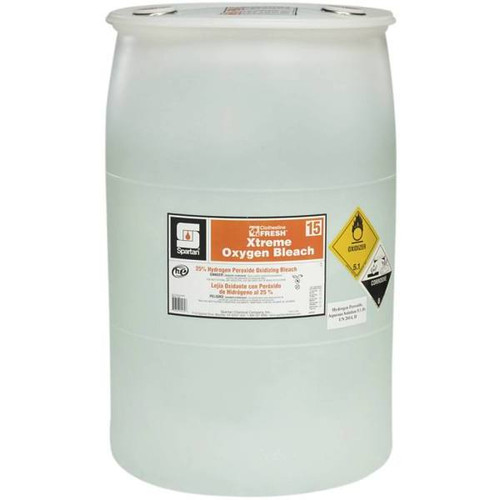 Spartan Clothesline Fresh, Xtreme Oxygen Bleach 15, 55 Gal