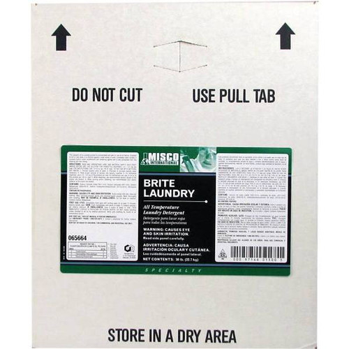 50 Lb. Brite All Temperature Build Laundry Detergent W/ Citrus Scent Box