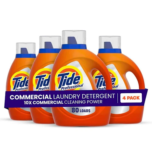 Tide Professional Liquid Laundry Detergent, 105 Oz, Case Of 4