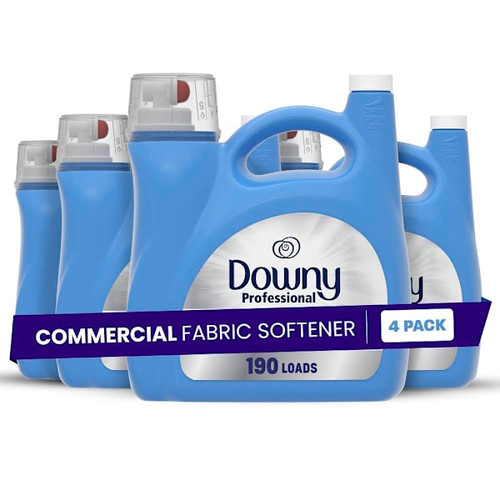 Downy Professional Clean Commercial Grade Liquid Laundry Fabric Softener, Fresh Scent, 140 Oz, Case Of 4