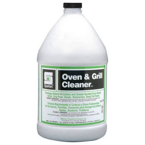 Spartan 1 Gallon Lemon Scent Oven And Grill Cleaner, Case Of 4