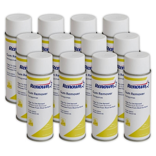 Renown Gum Remover Aerosol, Fragrance-Free, 5 Oz., Case Of 12