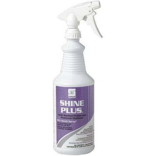 Spartan Shine Plus Multi-Surface Protectant , 1 Qt, Floral Scent, Case Of 12