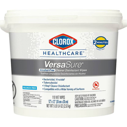 Clorox Healthcare Versasure Disinfectant Wipes, 110 Count