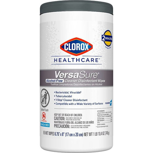 Clorox Healthcare Versasure Disinfectant Wipes, 85 Count