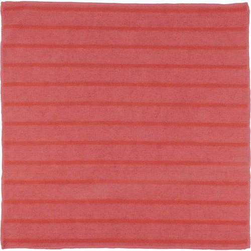 Renown 16 In. X 16 In. Scrubbing Microfiber Cloth In Red Gsm 350 - 12 Pack
