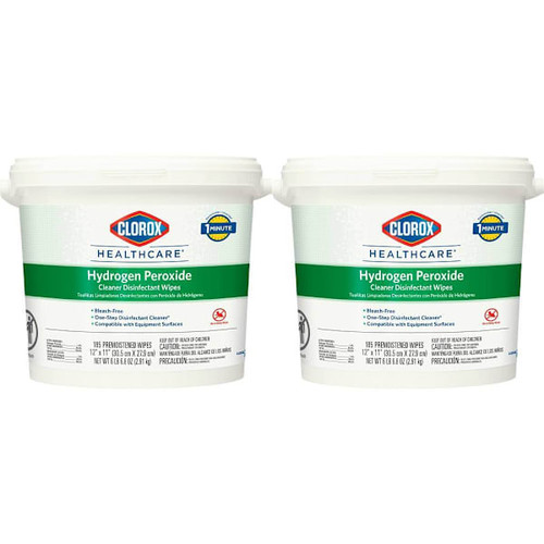 Clorox Healthcare Hydrogen Peroxide Cleaner Disinfectant Wipes Case Of 2