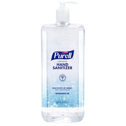 Purell Advanced Hand Sanitizer Refreshing Gel Clean Scent 1.5 Ltr Pack Of 4