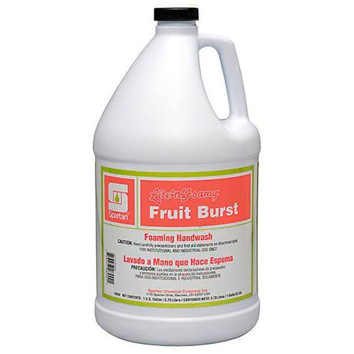 Spartan Lite'N Foamy Foaming Handwash, Fruit Burst, 1 Gal, Case Of 4