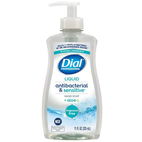 Dial Pro Fragrance Free Antibacterial & Sensitive Hand Soap 11 Oz Case Of 12