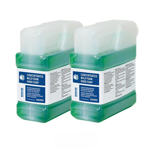 Ecolab Concentrated Mild Foam Hand Soap 1.3 Liter, Case Of 2