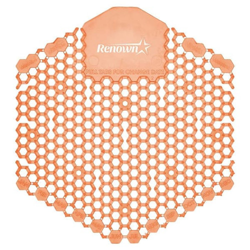 Renown Wave 3d 30-Day Anti-Splash Urinal Screen, Mango Scent, Package Of 10