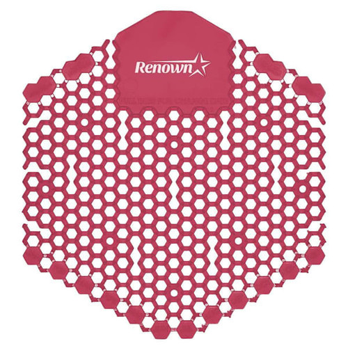 Renown Wave 3d 30-Day Anti-Splash Urinal Screen, Spiced Apple, Pack Of 10  