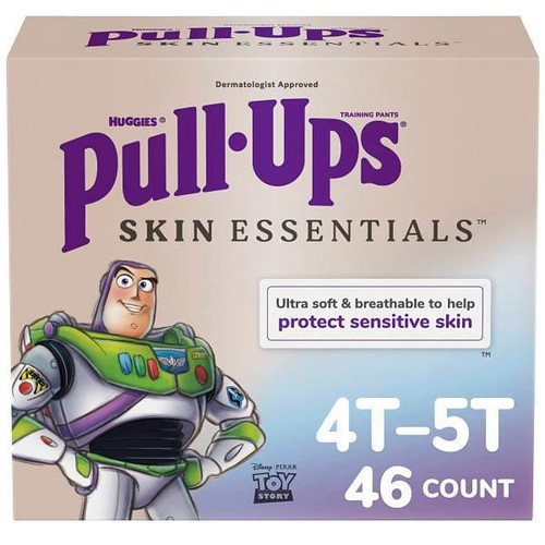 Pull-Ups Boys' Skin Essentials Training Pants, 4t-5t, Case Of 46