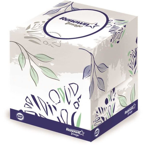 Renown Premium Cube Box 2 Ply Facial Tissue Case Of 36