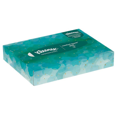 Kleenex 2-Ply Junior Flat Facial Tissue Box (64 Boxes-Case)