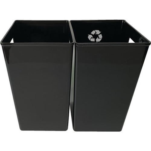 Erwyn Wastebasket Liner Set Black/Black, Case Of 6
