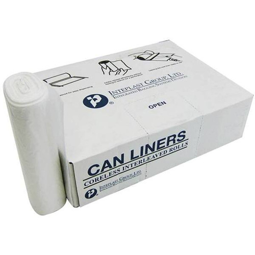 Inteplast Group 40 Gal. 38 In. X 38 In. 1.5 Mil. Natural Low-Density Trash Bags (4-Case)