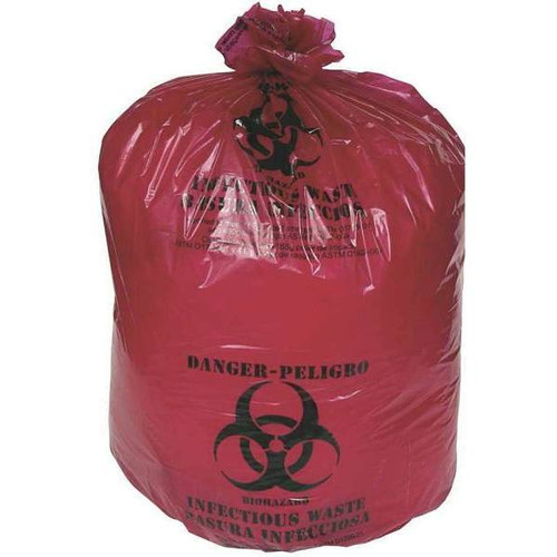 Berry Global 13 Gal. 11 Mic. High-Density Red Trash Bags Case Of 1000