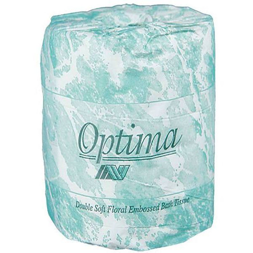 Optima Embossed 100% Recycled 2-Ply Tissue (White) (96-Case)