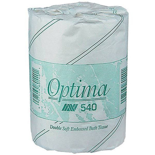 Optima Embossed Soft 100% Recycled 2-Ply Bath Tissue(White) (96-Case)
