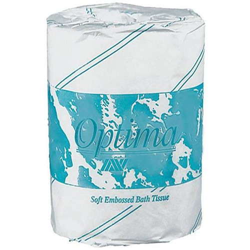 Optima Embossed 100% Recycled 1-Ply Tissue (White) (96-Case)