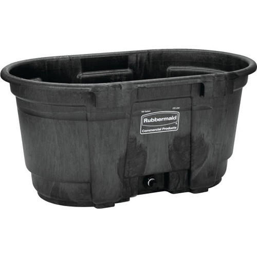 Rubbermaid Commercial 100 Gallon Stock Tank (Black)