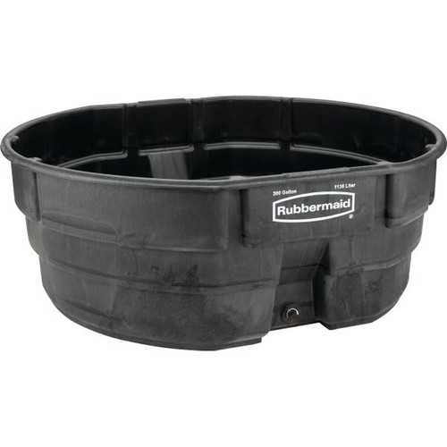 Rubbermaid Commercial 300 Gallon Stock Tank (Black)
