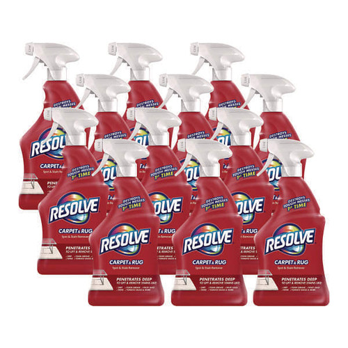 Triple Oxi Advanced Trigger Carpet Cleaner, Fresh Linen, 22 Oz Spray Bottle, 12/Carton
