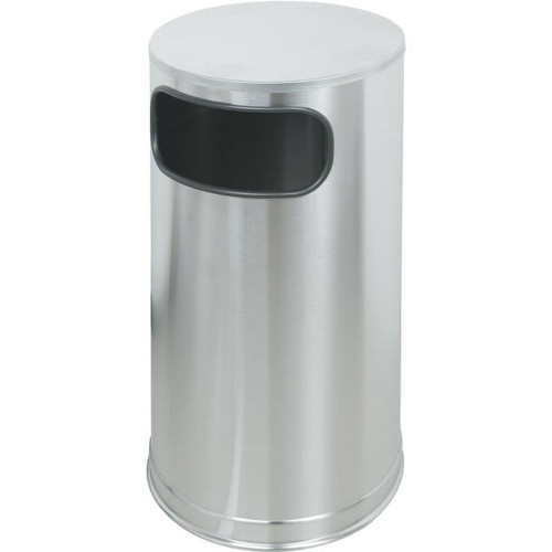 Rubbermaid Commercial 12 Gallon Flat Top Stainless Steel Indoor Trash Can (Silver)